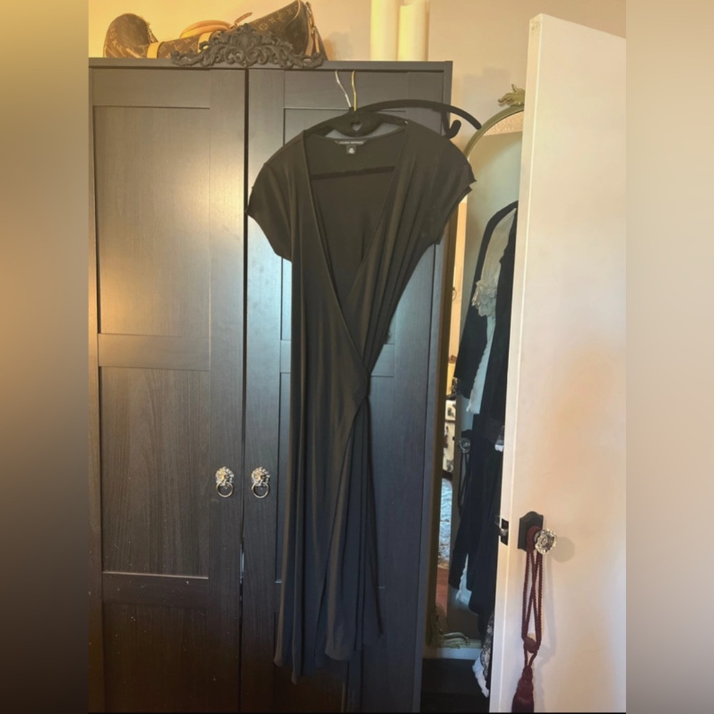 Elegant Black Wrap Dress